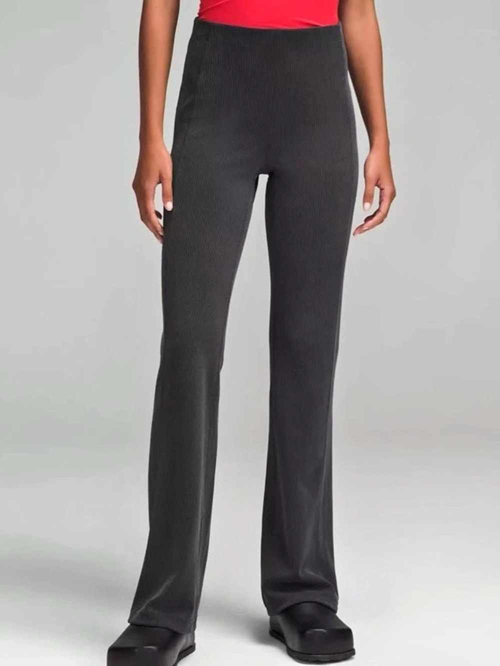 Lululemon Ribbed Softstreme Flared Pant *Regular Black